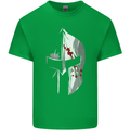 Gym Training Top Spartan Helmet MMA Kids T-Shirt Childrens Irish Green
