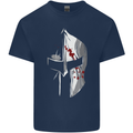 Gym Training Top Spartan Helmet MMA Kids T-Shirt Childrens Navy Blue