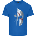 Gym Training Top Spartan Helmet MMA Kids T-Shirt Childrens Royal Blue