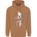 Gym Training Top Spartan Helmet MMA Mens 80% Cotton Hoodie Caramel Latte