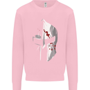 Gym Training Top Spartan Helmet MMA Mens Sweatshirt Jumper Light Pink