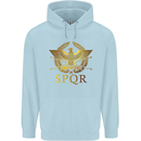 Gym Training Top Weightlifting SPQR Roman Childrens Kids Hoodie Light Blue