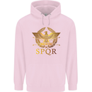Gym Training Top Weightlifting SPQR Roman Childrens Kids Hoodie Light Pink