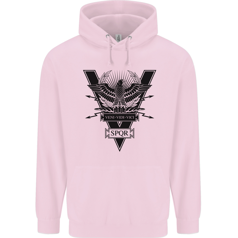 Gym Training Top Weightlifting SPQR Roman Childrens Kids Hoodie Light Pink
