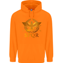 Gym Training Top Weightlifting SPQR Roman Childrens Kids Hoodie Orange