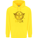 Gym Training Top Weightlifting SPQR Roman Childrens Kids Hoodie Yellow