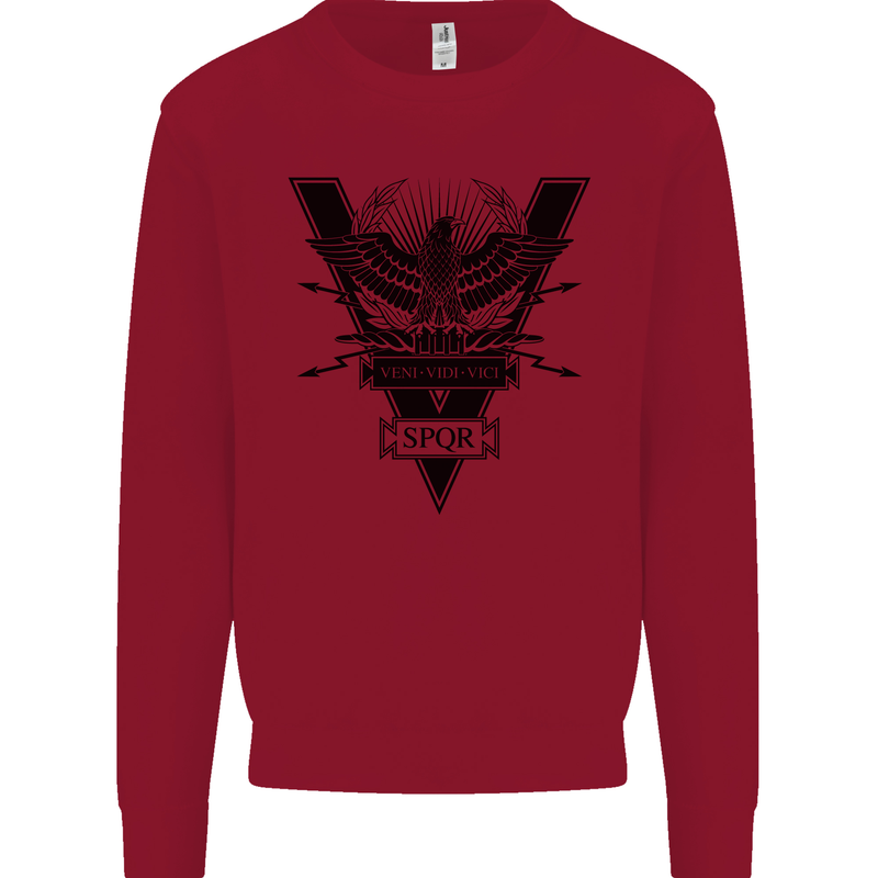 Gym Training Top Weightlifting SPQR Roman Kids Sweatshirt Jumper Red