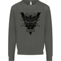 Gym Training Top Weightlifting SPQR Roman Kids Sweatshirt Jumper Storm Grey