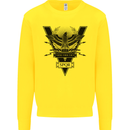 Gym Training Top Weightlifting SPQR Roman Kids Sweatshirt Jumper Yellow