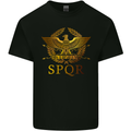 Gym Training Top Weightlifting SPQR Roman Kids T-Shirt Childrens Black