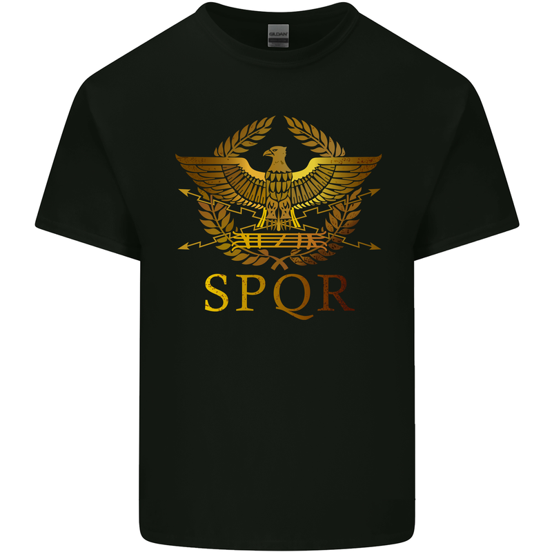 Gym Training Top Weightlifting SPQR Roman Kids T-Shirt Childrens Black