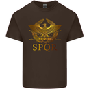 Gym Training Top Weightlifting SPQR Roman Kids T-Shirt Childrens Chocolate