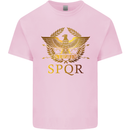 Gym Training Top Weightlifting SPQR Roman Kids T-Shirt Childrens Light Pink