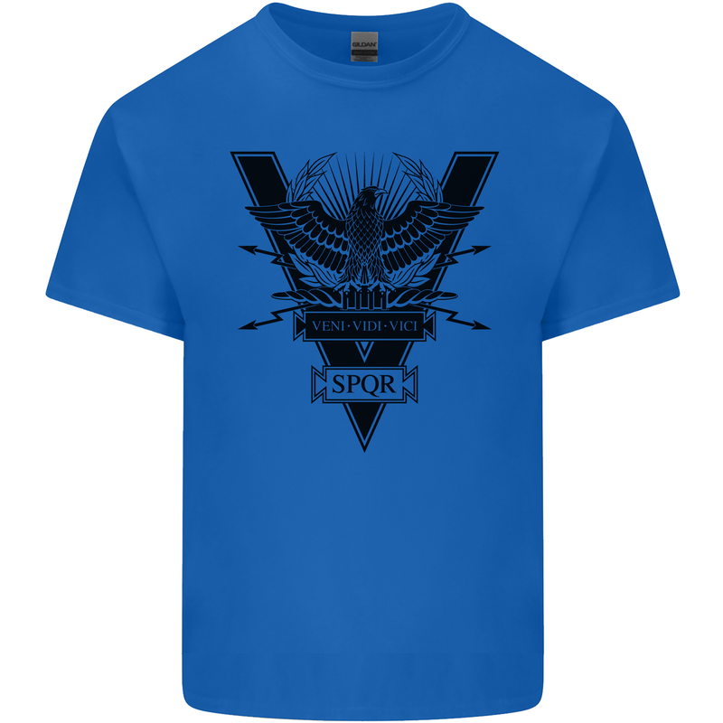 Gym Training Top Weightlifting SPQR Roman Kids T-Shirt Childrens Royal Blue