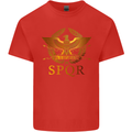 Gym Training Top Weightlifting SPQR Roman Mens Cotton T-Shirt Tee Top Red