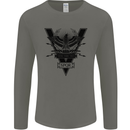 Gym Training Top Weightlifting SPQR Roman Mens Long Sleeve T-Shirt Charcoal