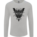 Gym Training Top Weightlifting SPQR Roman Mens Long Sleeve T-Shirt Sports Grey