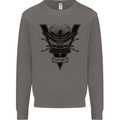Gym Training Top Weightlifting SPQR Roman Mens Sweatshirt Jumper Charcoal