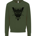 Gym Training Top Weightlifting SPQR Roman Mens Sweatshirt Jumper Forest Green