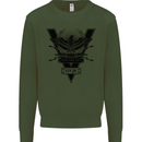 Gym Training Top Weightlifting SPQR Roman Mens Sweatshirt Jumper Forest Green