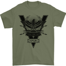 Gym Training Top Weightlifting SPQR Roman Mens T-Shirt Cotton Gildan Military Green