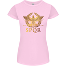 Gym Training Top Weightlifting SPQR Roman Womens Petite Cut T-Shirt Light Pink