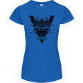 Gym Training Top Weightlifting SPQR Roman Womens Petite Cut T-Shirt Royal Blue