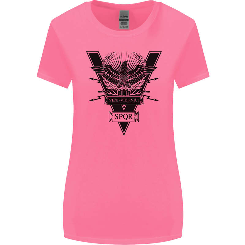 Gym Training Top Weightlifting SPQR Roman Womens Wider Cut T-Shirt Azalea