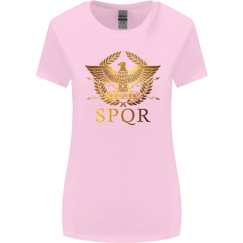 Gym Training Top Weightlifting SPQR Roman Womens Wider Cut T-Shirt Light Pink
