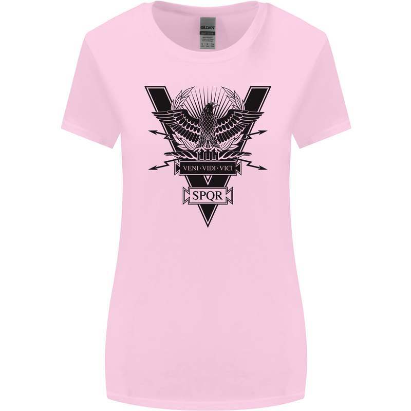 Gym Training Top Weightlifting SPQR Roman Womens Wider Cut T-Shirt Light Pink
