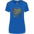 Gym Training Top Weightlifting SPQR Roman Womens Wider Cut T-Shirt Royal Blue
