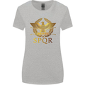 Gym Training Top Weightlifting SPQR Roman Womens Wider Cut T-Shirt Sports Grey
