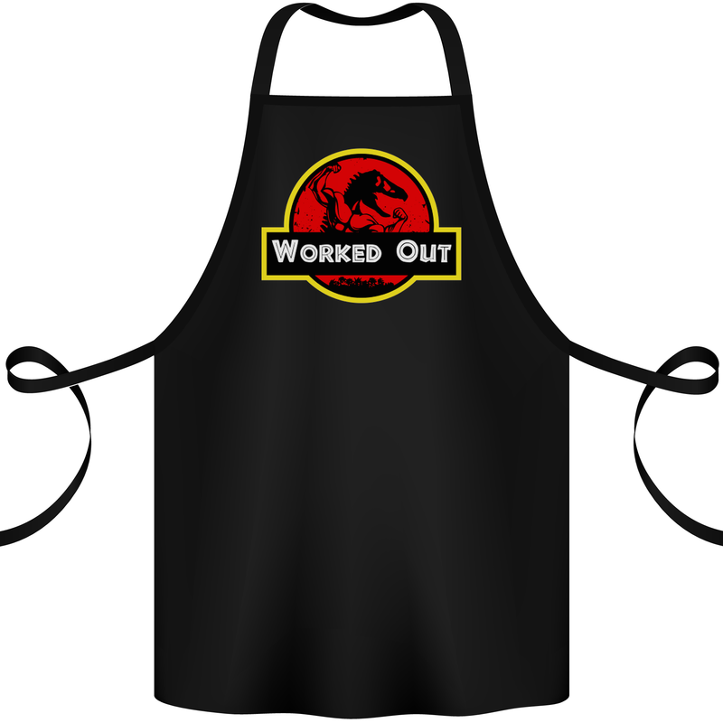 Gym Worked Out Training Top Fitness Cotton Apron 100% Organic Black