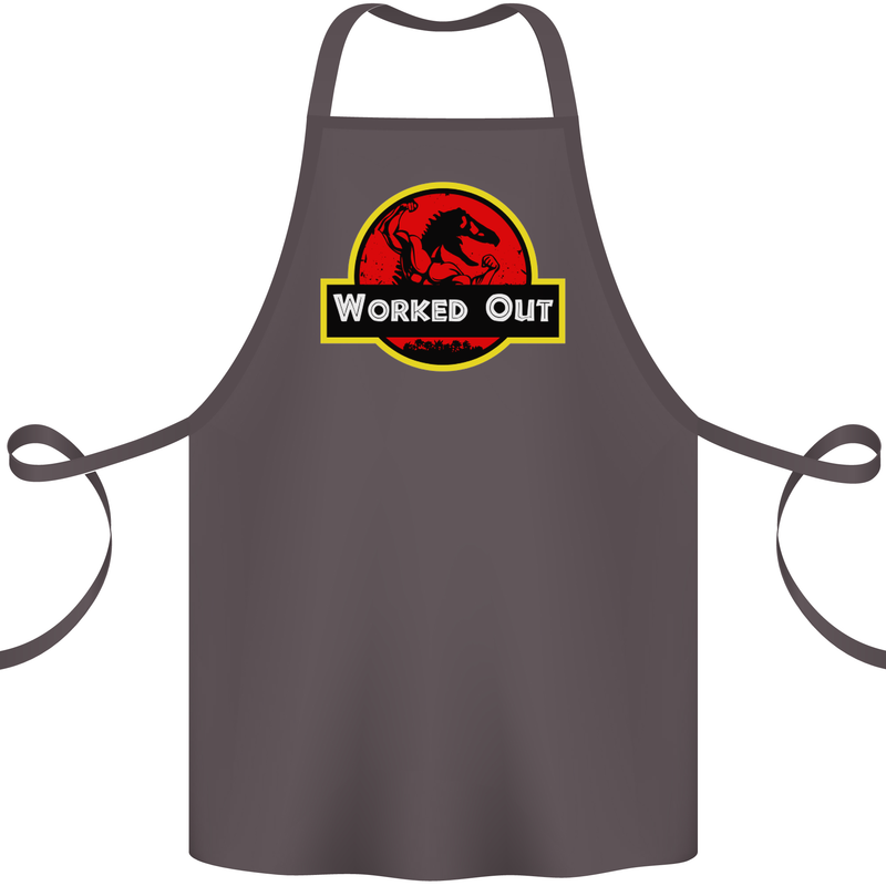 Gym Worked Out Training Top Fitness Cotton Apron 100% Organic Dark Grey