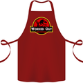 Gym Worked Out Training Top Fitness Cotton Apron 100% Organic Maroon