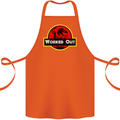 Gym Worked Out Training Top Fitness Cotton Apron 100% Organic Orange