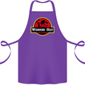 Gym Worked Out Training Top Fitness Cotton Apron 100% Organic Purple