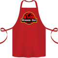 Gym Worked Out Training Top Fitness Cotton Apron 100% Organic Red