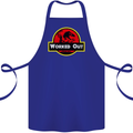 Gym Worked Out Training Top Fitness Cotton Apron 100% Organic Royal Blue