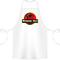 Gym Worked Out Training Top Fitness Cotton Apron 100% Organic White