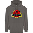 Gym Worked Out Training Top Fitness Mens 80% Cotton Hoodie Charcoal