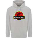 Gym Worked Out Training Top Fitness Mens 80% Cotton Hoodie Sports Grey