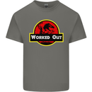 Gym Worked Out Training Top Fitness Mens Cotton T-Shirt Tee Top Charcoal