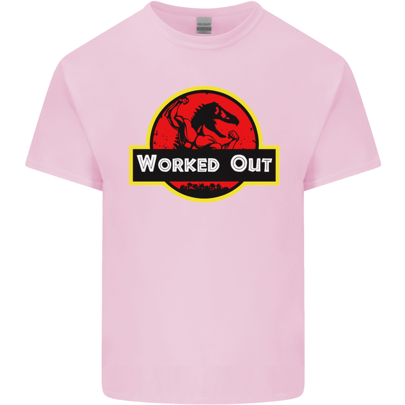 Gym Worked Out Training Top Fitness Mens Cotton T-Shirt Tee Top Light Pink