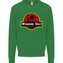 Gym Worked Out Training Top Fitness Mens Sweatshirt Jumper Irish Green