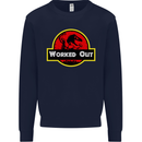 Gym Worked Out Training Top Fitness Mens Sweatshirt Jumper Navy Blue