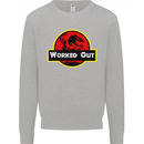 Gym Worked Out Training Top Fitness Mens Sweatshirt Jumper Sports Grey