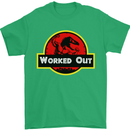 Gym Worked Out Training Top Fitness Mens T-Shirt 100% Cotton Irish Green