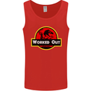 Gym Worked Out Training Top Fitness Mens Vest Tank Top Red