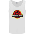 Gym Worked Out Training Top Fitness Mens Vest Tank Top White
